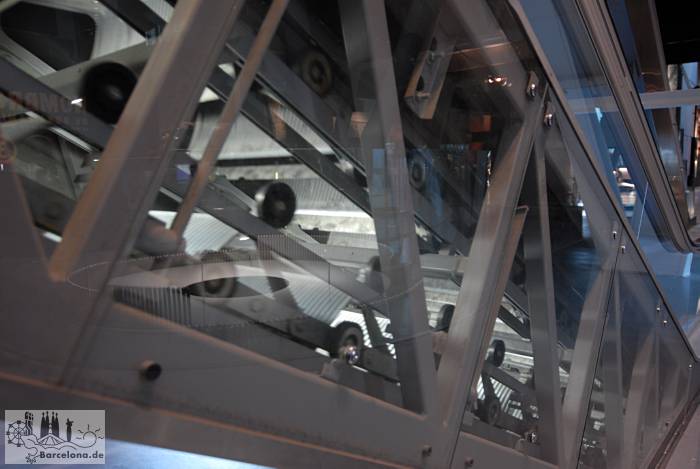 Rolltreppe von innen