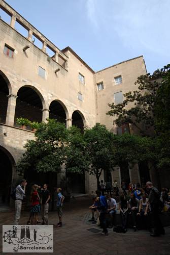 Der Hof des Museu Frederic Mar&egrave;s