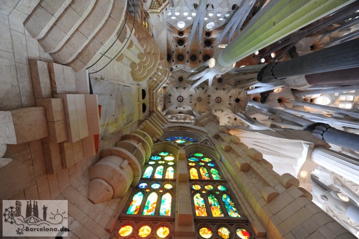 Innere der Fassade der Geburt Christi