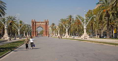 Arc de Triomf Barcelona am Passeig de Lluís Companys