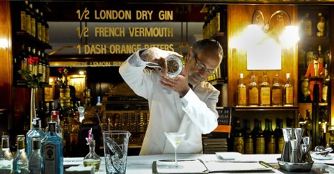 Spezialität des Hauses: der Dry Martini