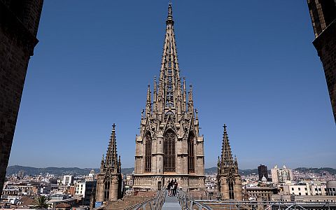 The roof of the cathedral can be visited