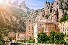 Kloster Montserrat, grandiose Aussicht in das katalanische Hinterland