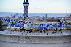 Park Güell, von Gaudí entworfene Parkanlage