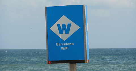 Barcelona Wifi auch am Strand