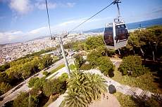 Round trip ticket for the Montjuïc cable car